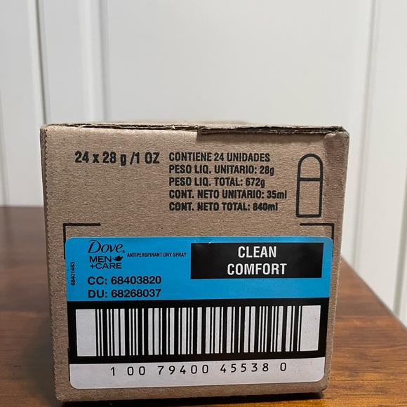 24pc 1oz Dove Men + Care Clean Comfort Dry Spray 48 Hr Protection Antiperspirant - Picture 8 of 9